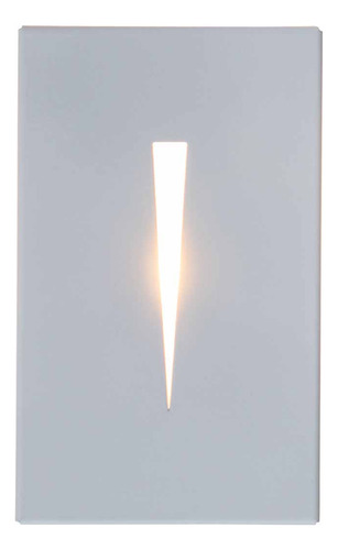 Balizador Parede Muro Sobrepor Friso Caixa 4x2 P/ G9 St2949 Cúpula Branco Estrutura Branco