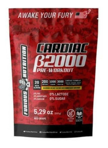 Cardiac Pré Treino Beta Alanina 2000mg - Fórmula Importada