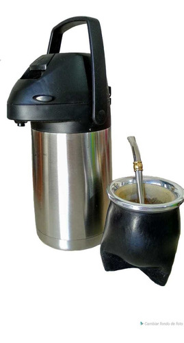 Set De Mate. Termo Acero+mate Camionero C/ Pico D Loro+lata