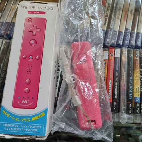 Wii Remote Rosado En Caja