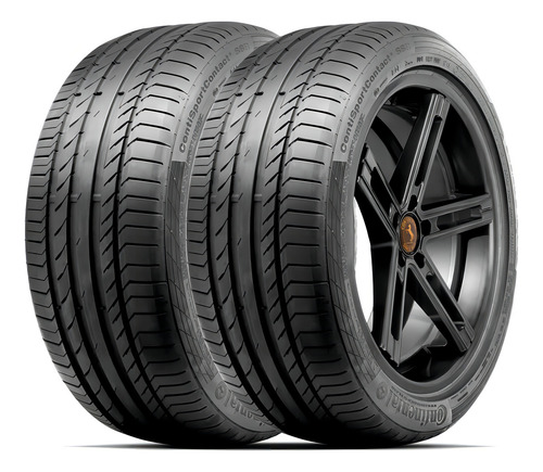 Kit 2 Pneu Continental Aro 18 255/45r18 99w Sport Contact 5