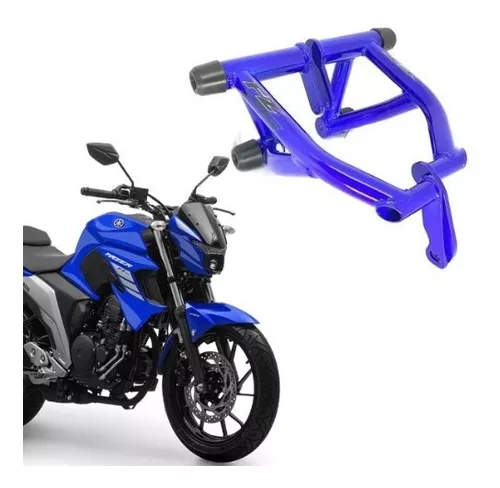 Protetor motor stunt race cage fazer 250 FZ25 azul metalico em Promoção na  Americanas