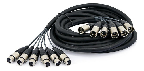 Multicabos Com Conectores Xlr 6 Vias - Santo Angelo, 25 Mts