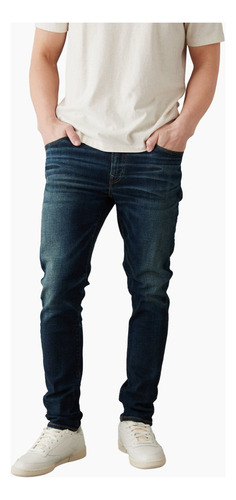 Jeans Airflex+ Slim Tinte Negro American Eagle Hombre