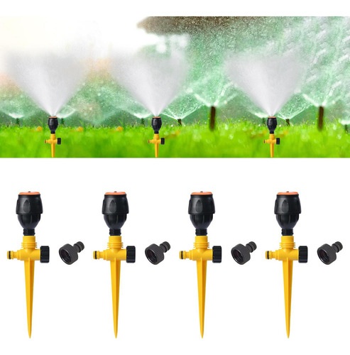 Youpin 4pcs Rociadores Giratorios De Jardín Rociadores De