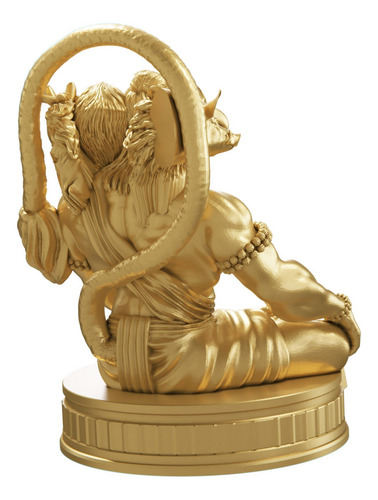 Estátua Hanuman - Pachamukhi Cor Cor Ouro