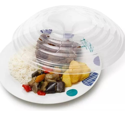 Kit 2 Tampas Protetora Alimentos Microondas Prato Cozinha