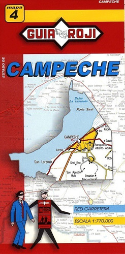 Mapa  Estado De Campeche Guia Roji