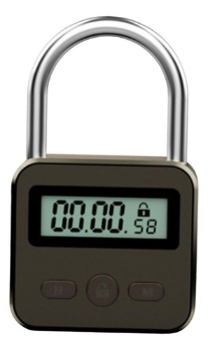 Temporizador Digital Lock Box Lcd Temporizador Cinza Escuro