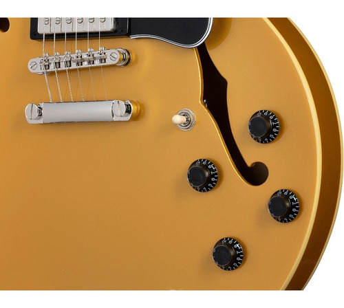 Imagen 5 de 8 de EpiPhone Es-335 Traditional Pro Semi-hollow Metallic Gold