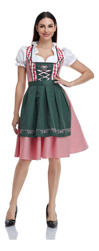 Disfraz De Mujer De Estilo Dirndl Alemán Para Mujer Para Mul