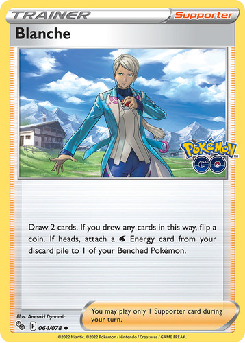 Blanche 64/78 Pokemon Card Pokémon Go Sword & Shield