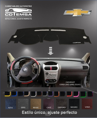 Cubretablero Aut. (colores) Chevrolet Corsa 2002 Al 2008