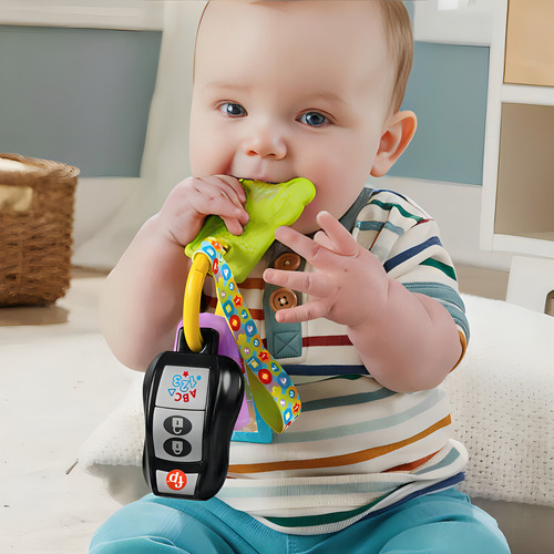 Llavero de plástico Mattel Baby Teether Hwy39, 1 unidad, color lila