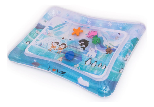 Alfombra Agua Juego Antigolpes Bebe Gimnasio Didáctico Polar