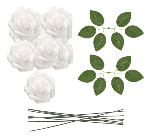 25pcs Flowers Artificial Roses Roses, Decoração De