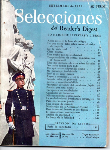 Selecciones Del Reader´s Digest Nº130 Septiembre 1951