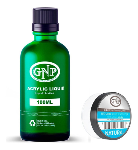 Polvo Acrilico Gnp 7gr Y Liquido 100ml