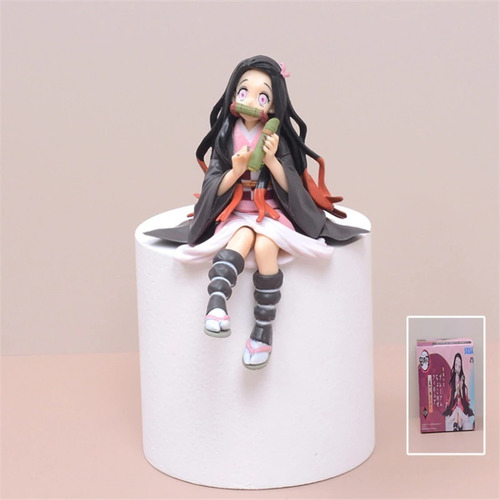 Imagen 2 de 5 de Figura Nezuko Sentada - Kimetsu No Yaiba - Demon Slayer