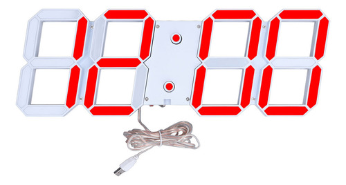 Reloj De Pared Led 3d, Relojes Digitales Huecos Multifunción