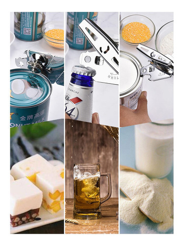 Abridor De Latas De Acero Inoxidable Ergonómico Para Latas Y
