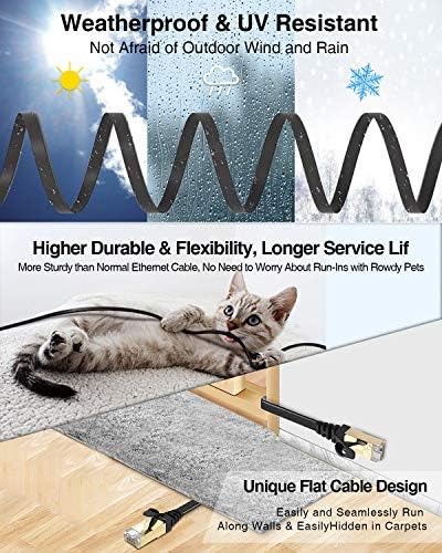 Cable Ethernet Cat 7, Vandesail Cat7 Cables De Conexión Lan