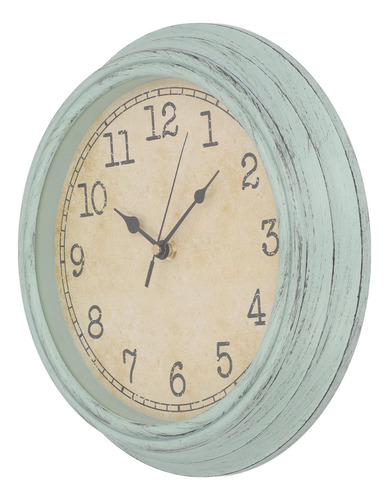 Reloj De Pared Vintage Con Movimiento De Cuarzo Silencioso,