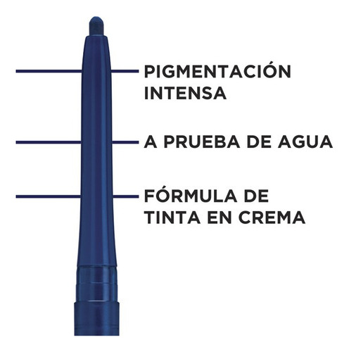 L'oréal Paris Delineador Le Liner Signature Color Blue denim Efecto Mate