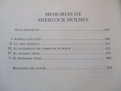 Imagen 5 de 6 de Arthur Conan Doyle - Obra Completa De Sherlock Holmes Tomo 4