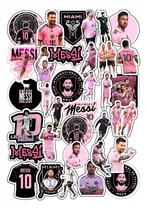 Comprar Stickers Calcos Vinilo X20 Messi Inter Miami Cumple Termo Blanco Messi Inter Miami