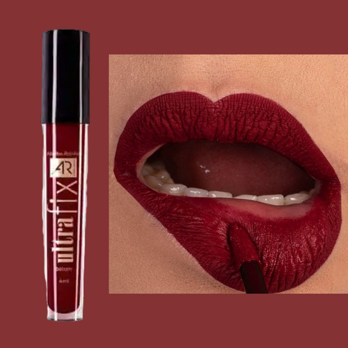 Lápiz labial Ultrafix para todo el día a prueba de besos, rojo burdeos, color rojo/burdeos