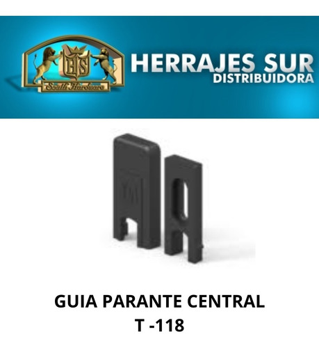 Imagen 2 de 6 de Tope Guía Parante Central A30 New T118 Negro X 50 Unid Tanit