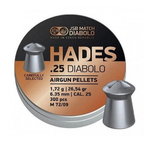 Balines Jsb Hades Diabolo Calibre 6,35 26,54gr Lata X300