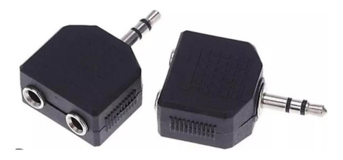 Plug Jack Conector Macho 3.5mm A 2 Hembras De 3.5mm Estéreo.