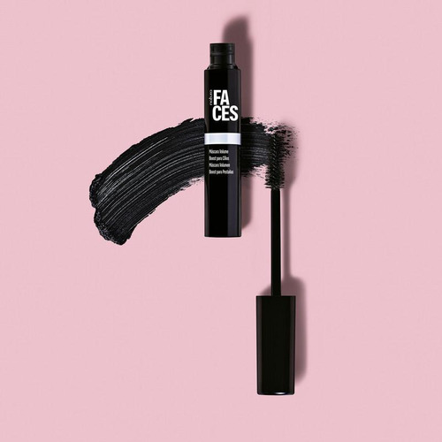 Máscara Volumen Boost Lavable Faces Natura 7 Ml Negro