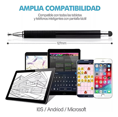 Lapiz Óptico Para Tablet Y Celula Táctil Dibujo Stylus Doble