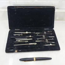 Comprar Jogo Compassos Kern & Co. Déc.1950 Swiss Aarau 10 Peças Raro