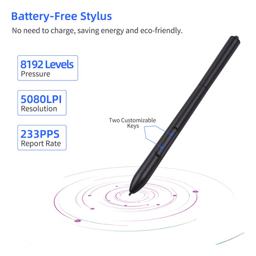 Lápiz Óptico Pasivo Vinsa Pressure Levels Tablet 8192