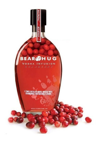 Vodka Bear Hug Infusion Cranberrys 1000ml