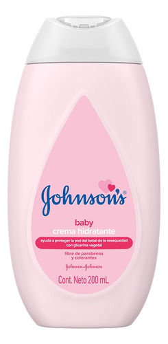  Johnson's Baby Crema Hidratante 200 Ml Rosa