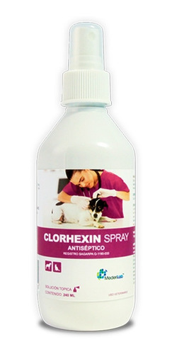Imagen 1 de 1 de Mederilab Clorhexin Spray 240 Ml