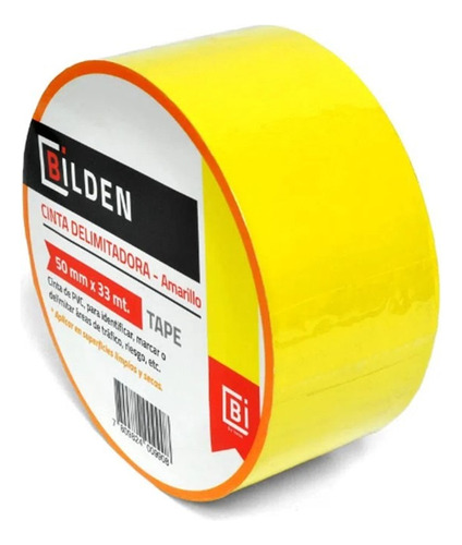 Cinta Delimitadora 50mm X 33 Mts Bilden (amarillo O Rojo)