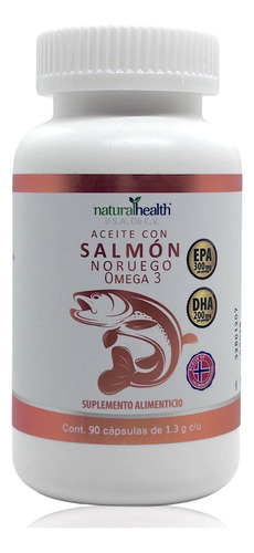 Aceite De Salmón Noruego Omega 3 90 Caps Natural Health