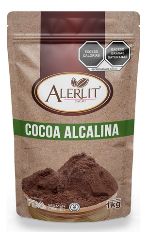 Cocoa Alcalina | Cacao En Polvo 1kg | Alerlit