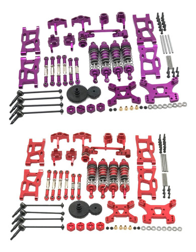 2 Juegos Rc Kit De Repuesto De Metal Para Wltoys 144001