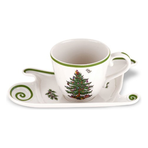 Taza Jumbo Forma De Árbol De Navidad Platillo Forma | ...