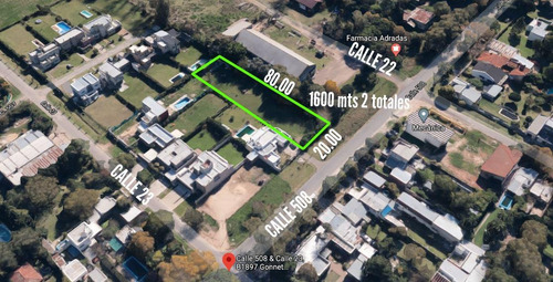 Imagen 1 de 5 de Terreno Venta 20x80 Mts - 1600 Mts 2 Totales - Manuel Belgrano Gonnet