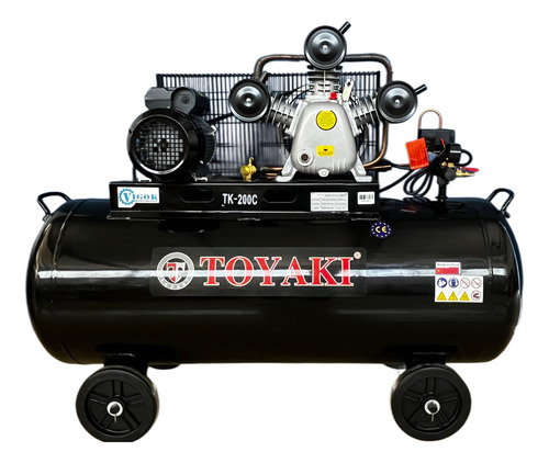 Compresor De Aire 200 Litros Motor 3.5hp 220v. Toyaki