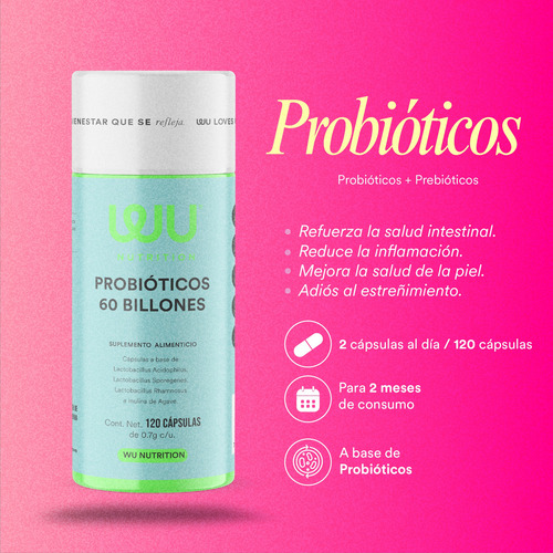 Kit Salud Digestiva | Probióticos + Fluye + Suelta | Wu