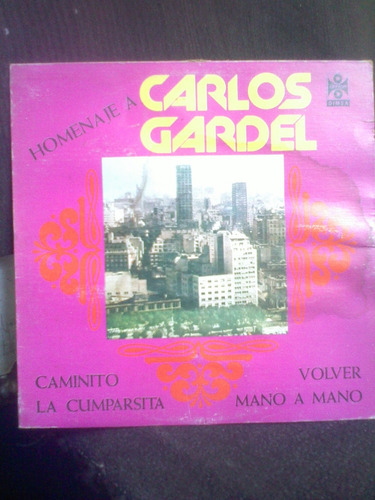 Lp.carlos Gardel.homenaje A Carlos Gardel.1982.tango.vinilo.